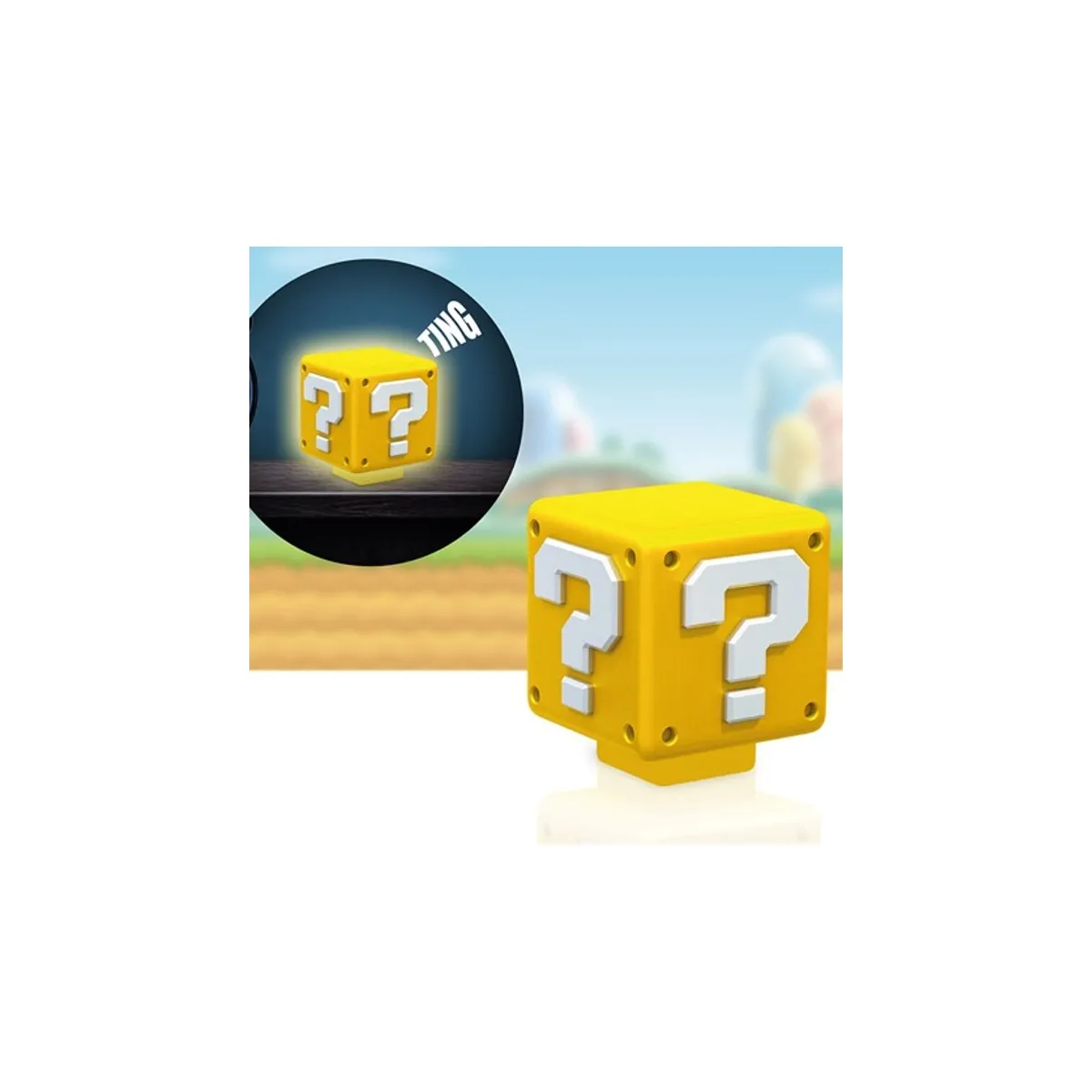 Paladone Lampe veilleuse Super Mario Question Block - 8 cm Paladone Lampe veilleuse Super Mario Question Block - 8 cm