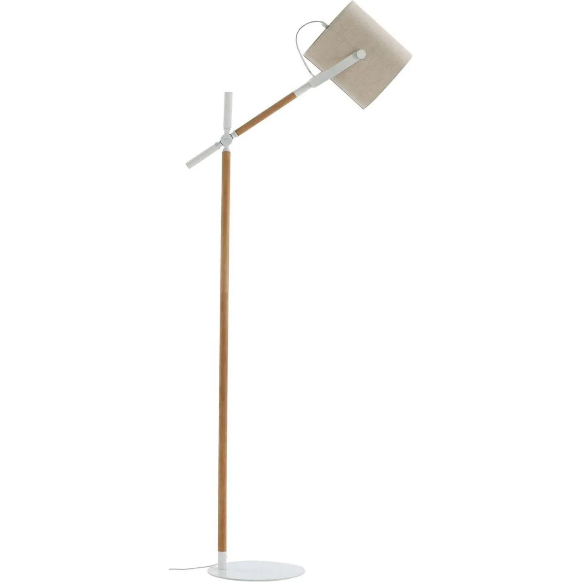 Non Communiqué Beige Venture Home - Lampadaire En Acier Et Lin Dennis - Image 3