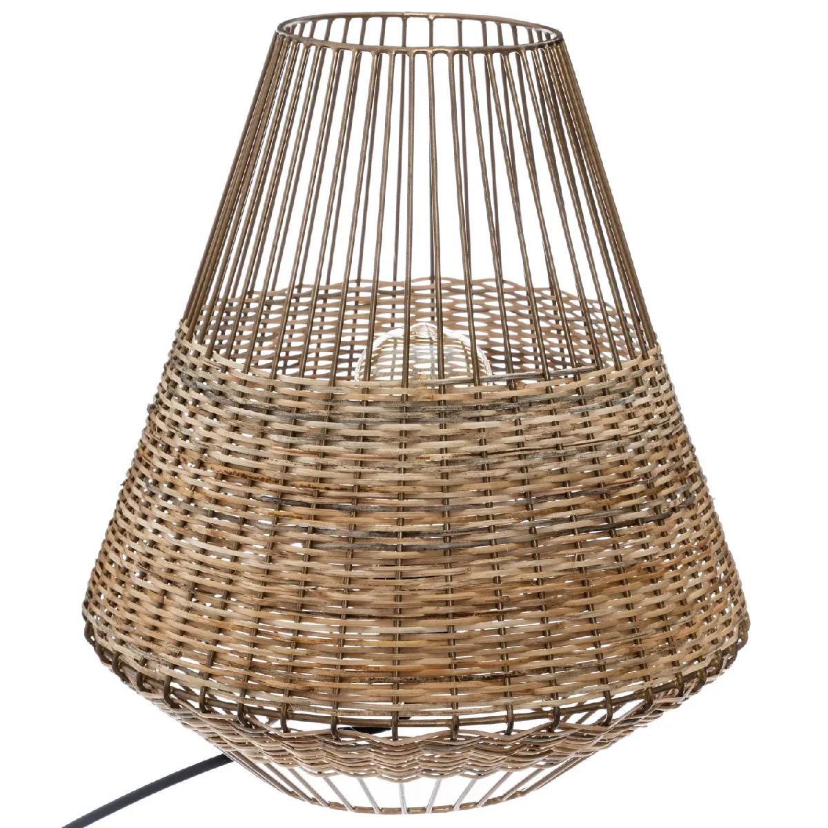 Lampe en osier Cheraw - Beige