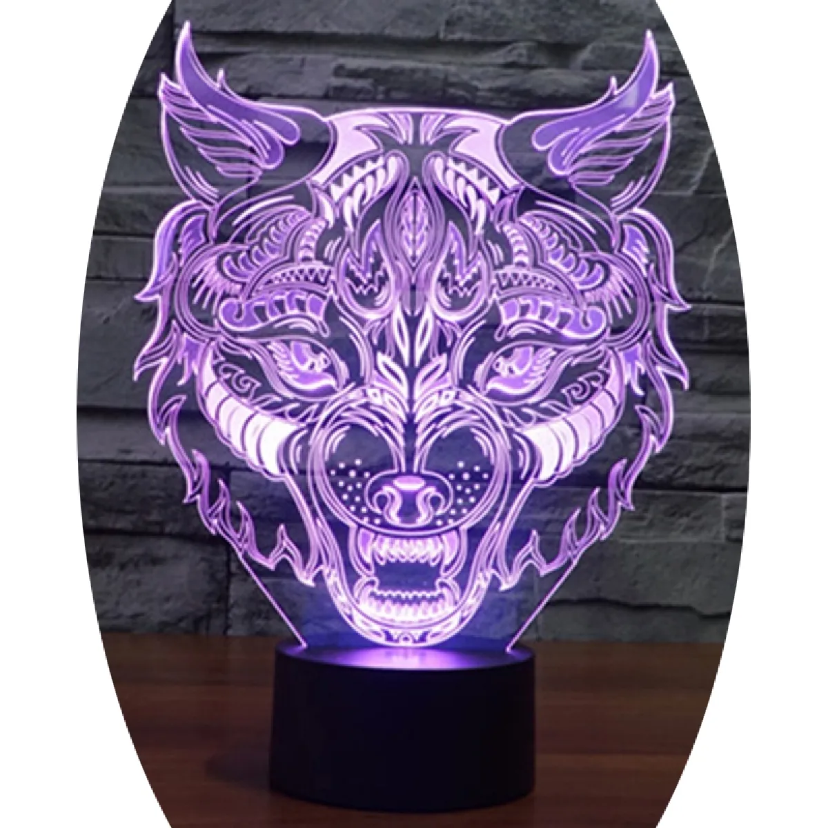 Lampe LED 3D - vue 1
