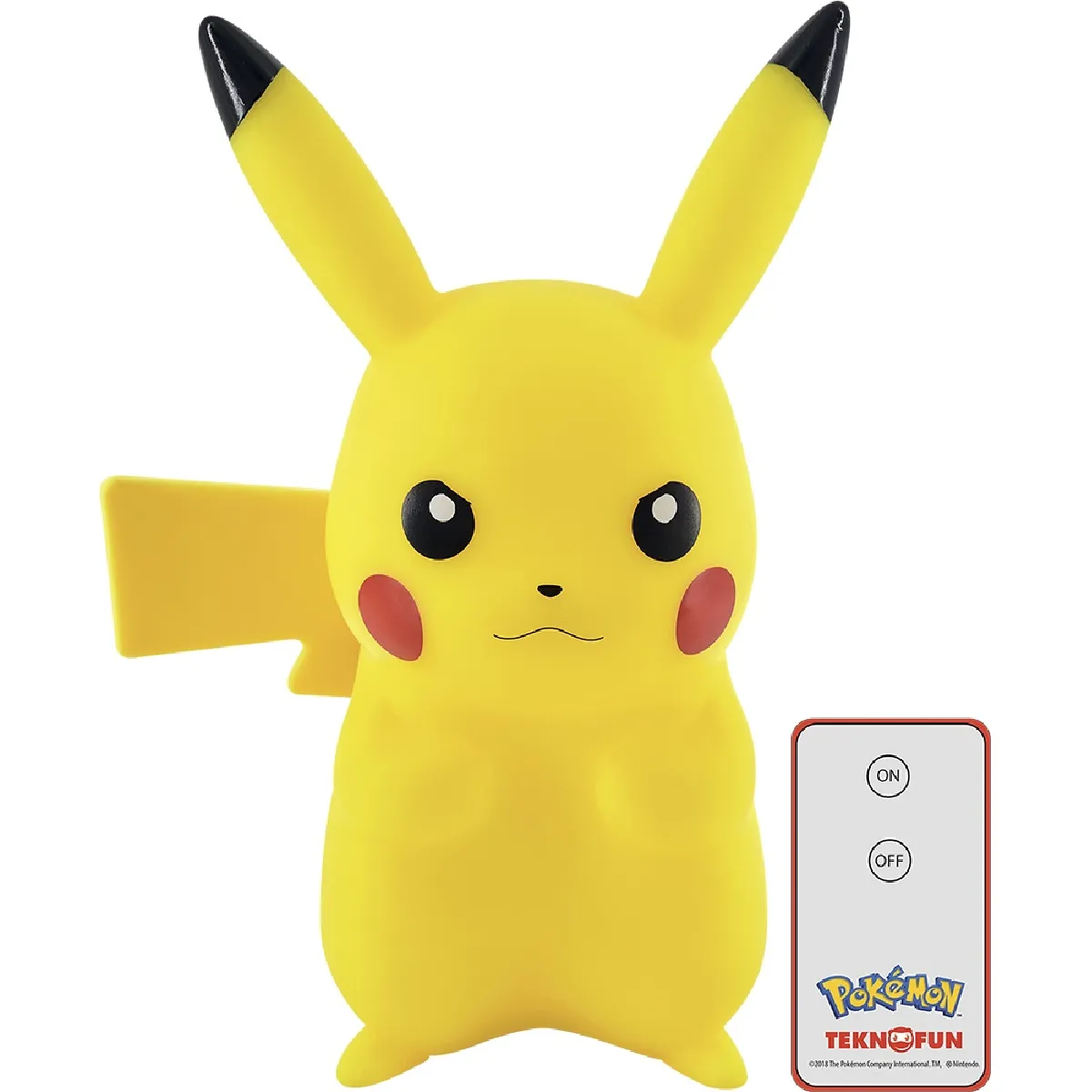 Poke Lampe Led Pokémon Pikachu Avec Télécommande 25 Cm - Image 3