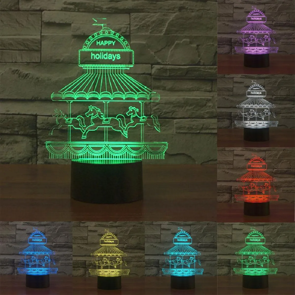 Yonis Lampe 3D tactile Manège - 0,5 W
