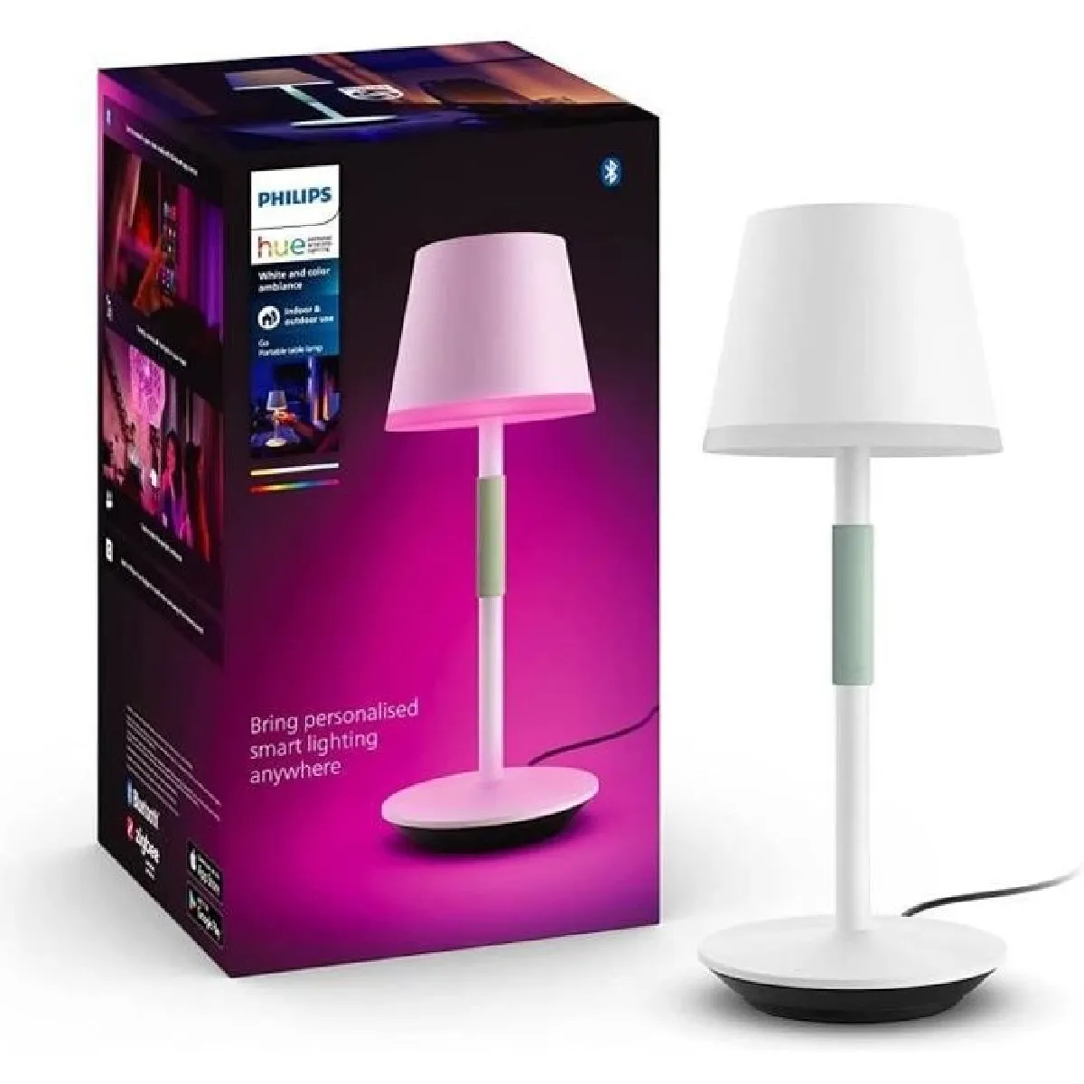 Philips Blanc Lampe Connectée Hue Go Portable - Image 3