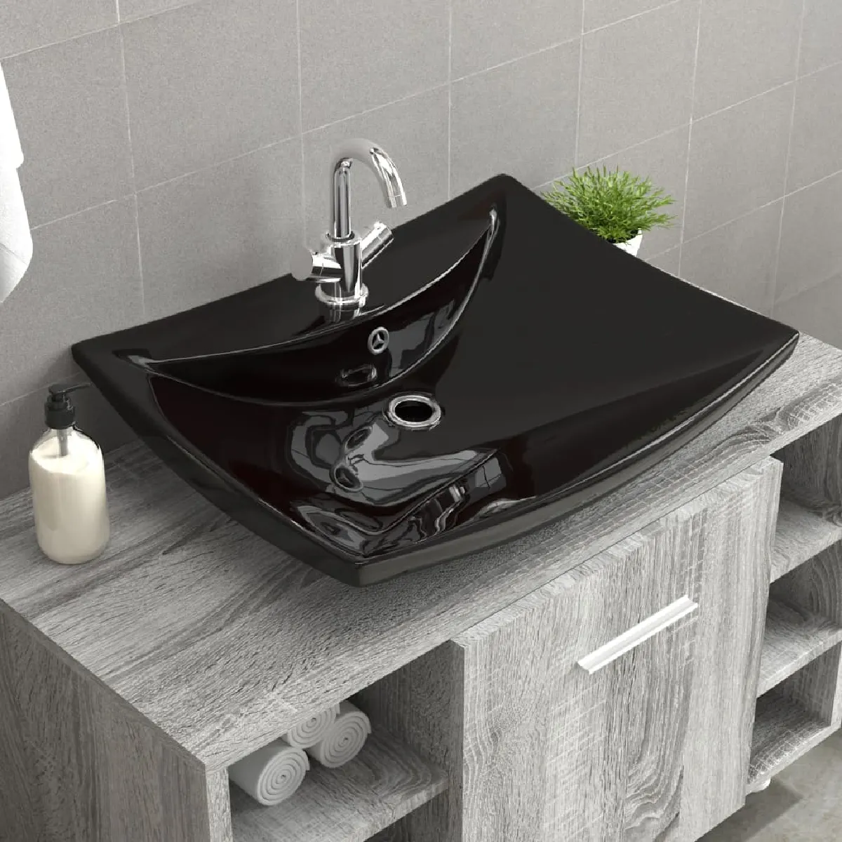 VidaXL Lavabo Céramique Luxe
