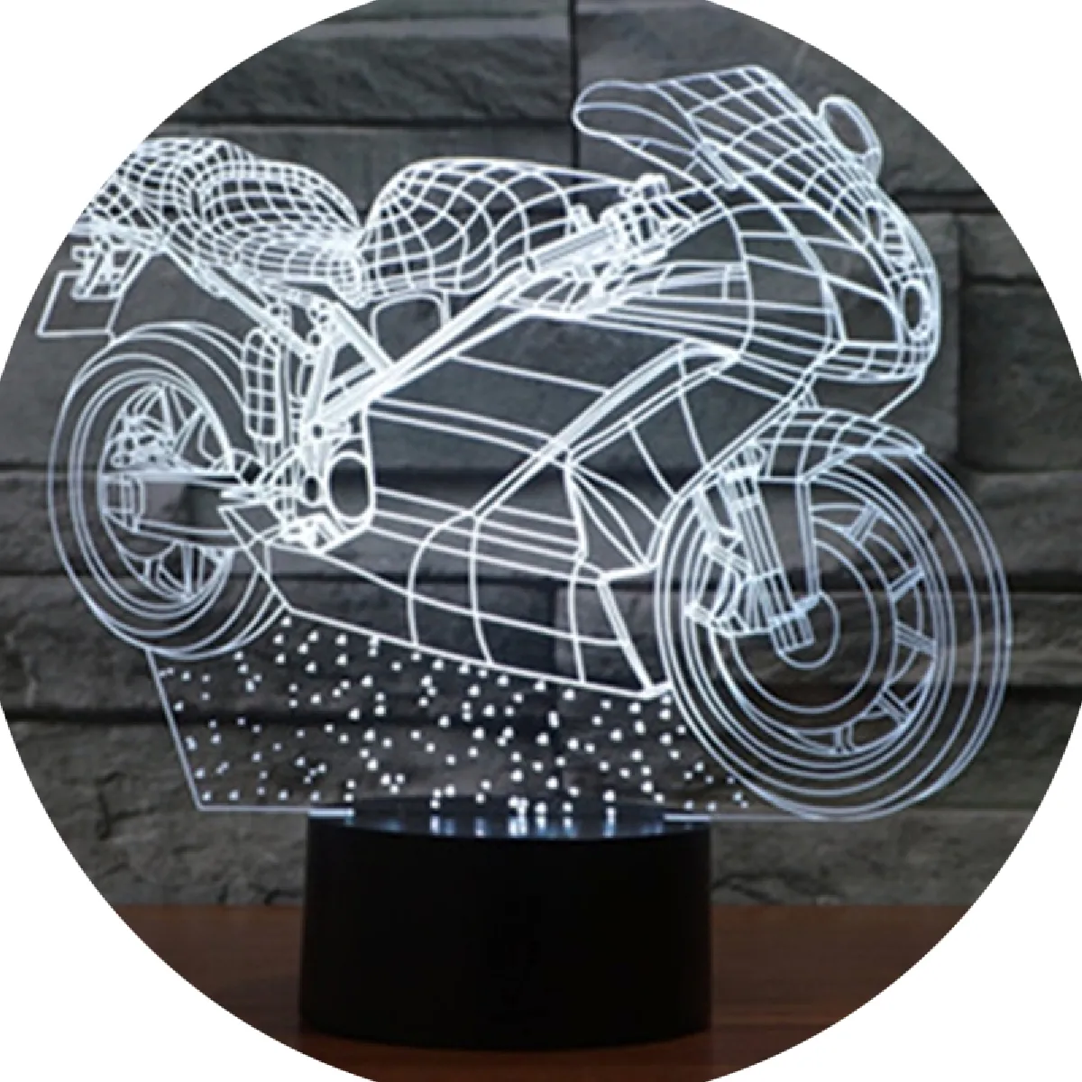Lampe LED 3D - vue 5