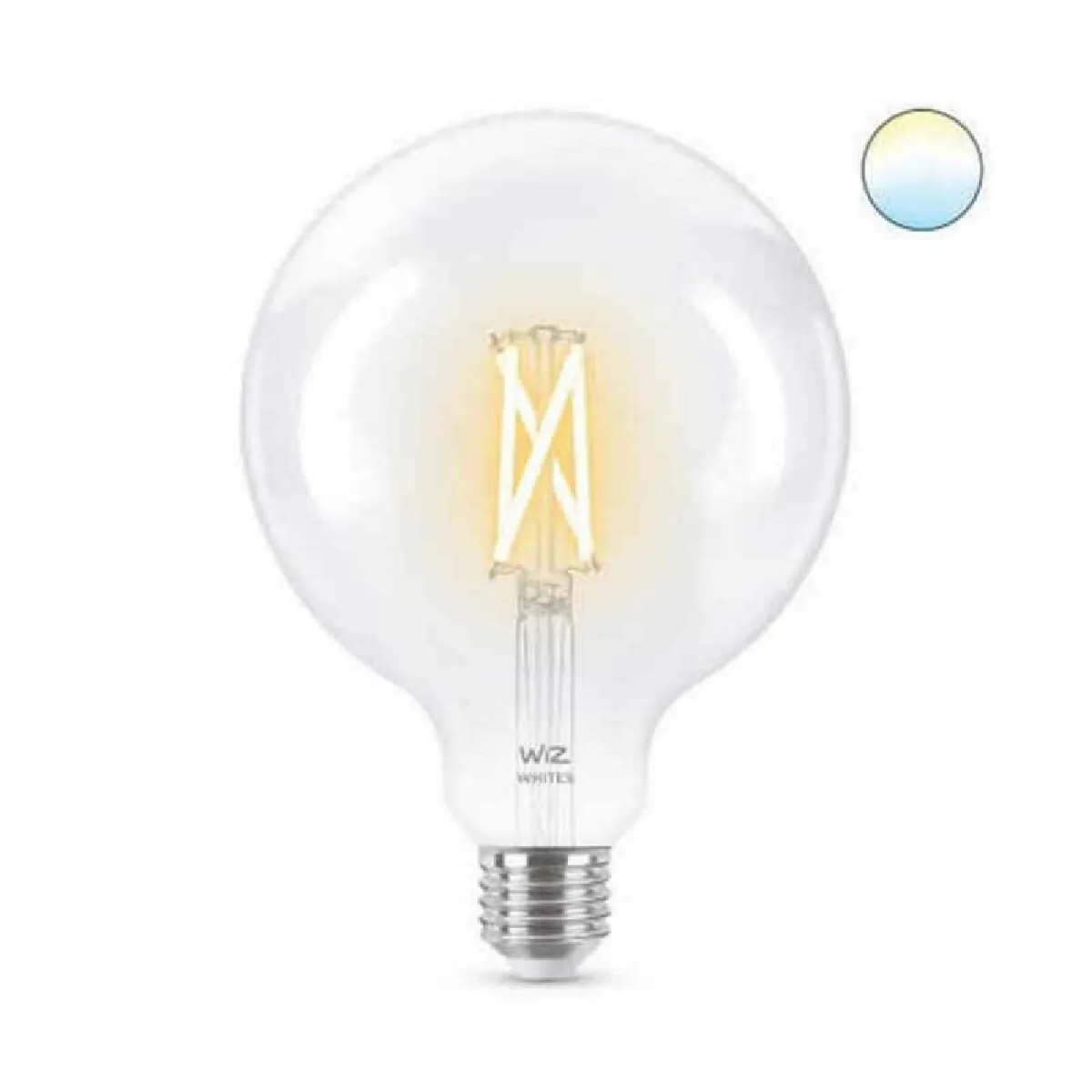 Wiz Blanc Ampoule Connectée E27 - Globe 125 - Variable