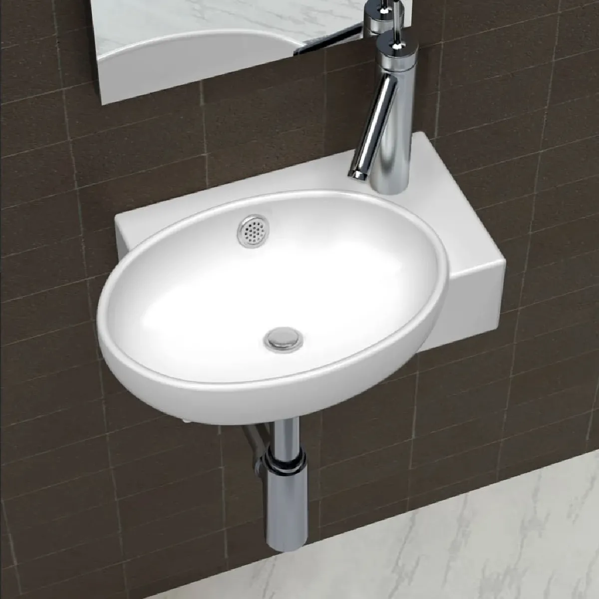 vidaXL Lavabo d'Angle - vue 7