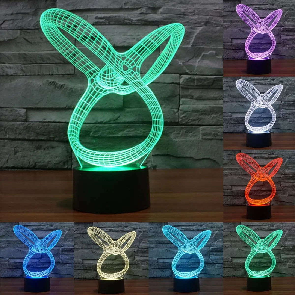 Yonis Lampe 3D tête d'âne