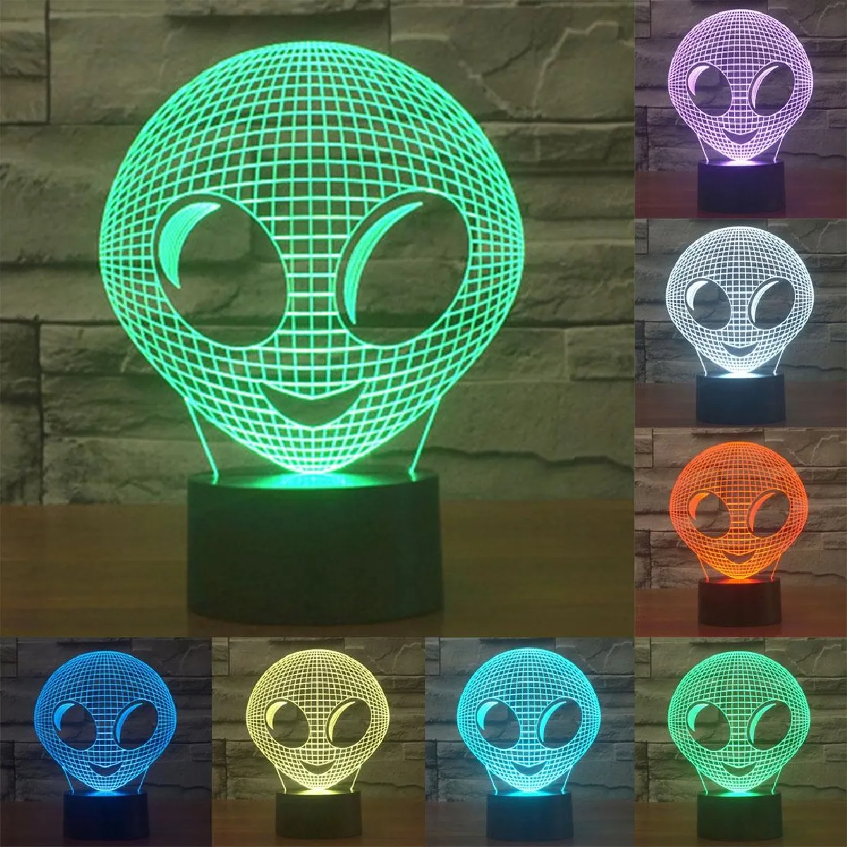 Yonis Lampe décorative 3D extraterrestre - 0,5 W