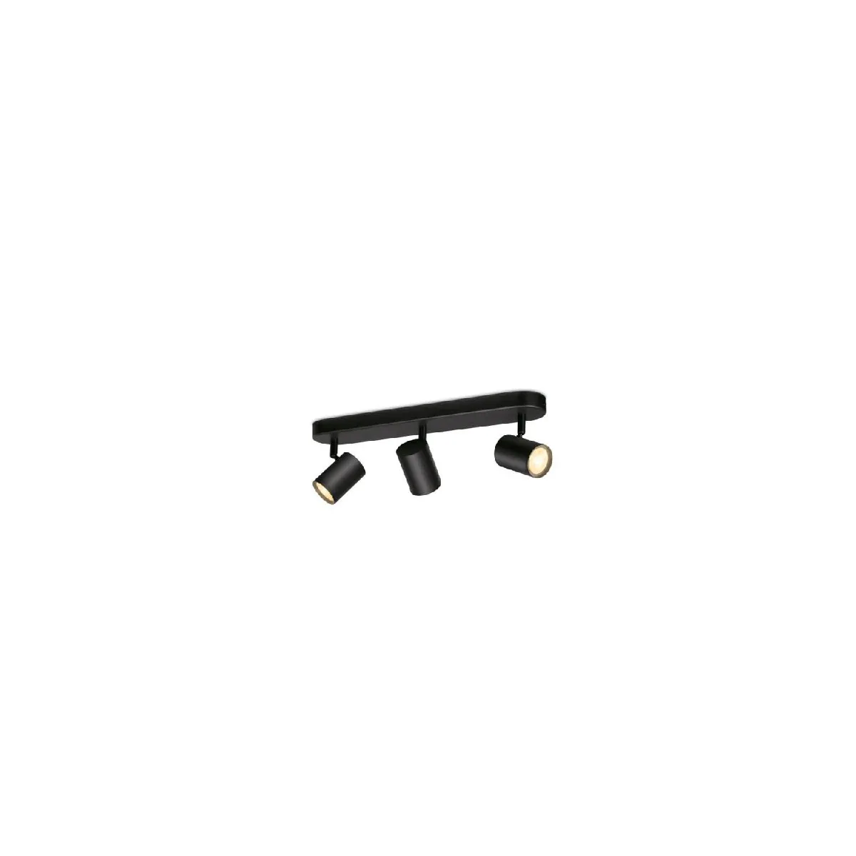 Plafonnier LED Dimmable CCT Smart WiFi+Bluetooth Trois Spots WiZ Imageo - vue 2