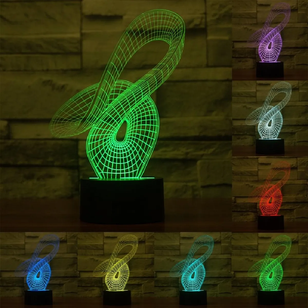 Yonis Lampe à poser 3D tactile - 0,5 W