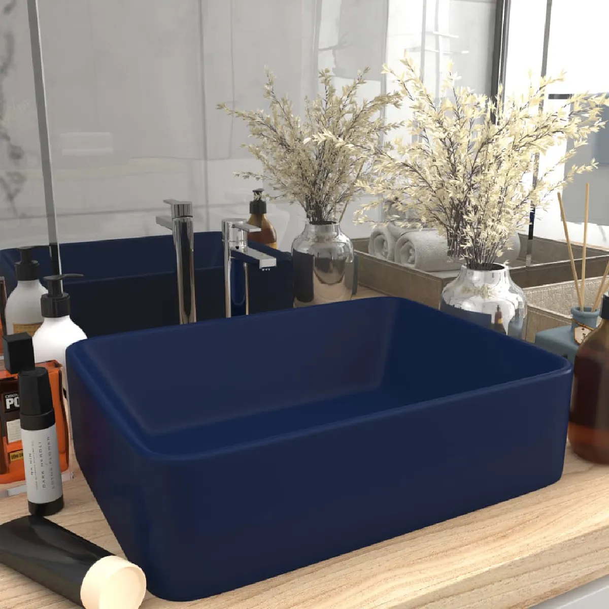 vidaXL Lavabo Rectangulaire 41 cm - vue 2