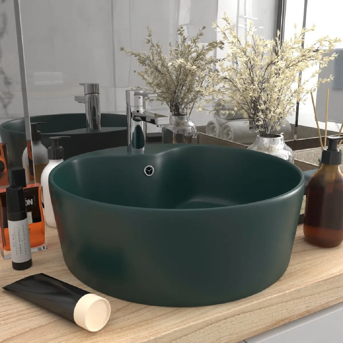 Lavabo vidaXL Ø 36 x 13 cm - vue 2