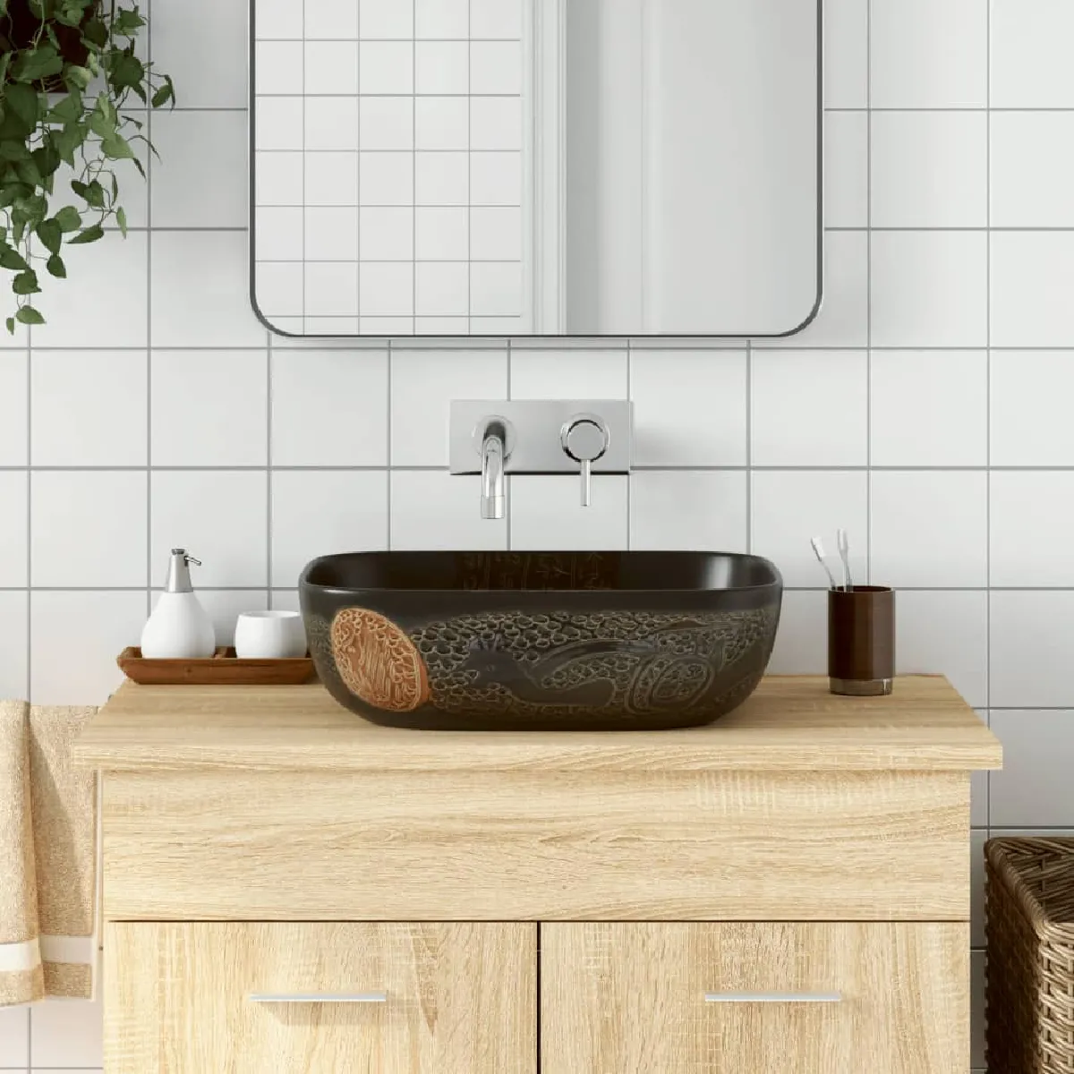 vidaXL Lavabo de luxe 41x30x12 cm - vue 3