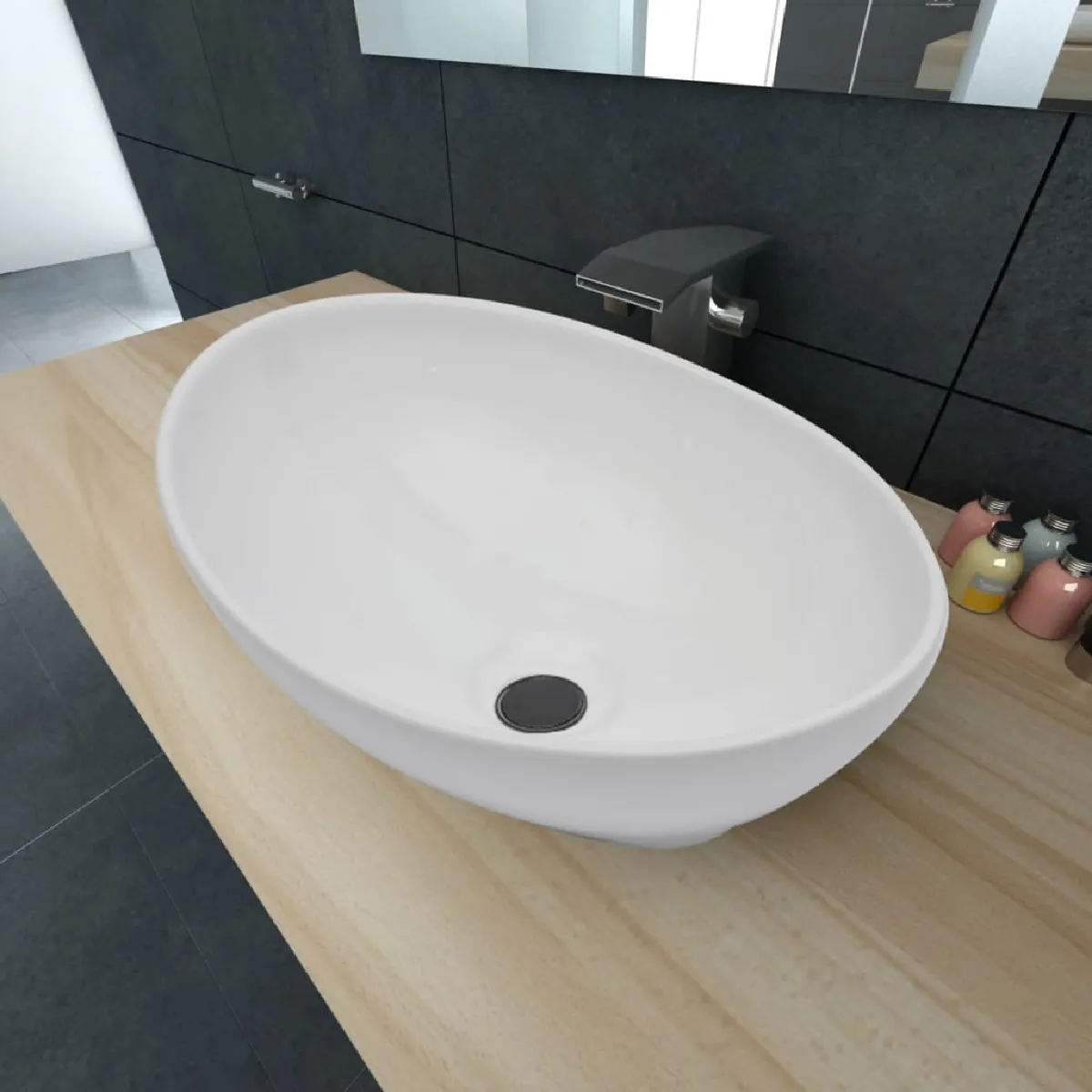 vidaXL Lavabo ovale - vue 2