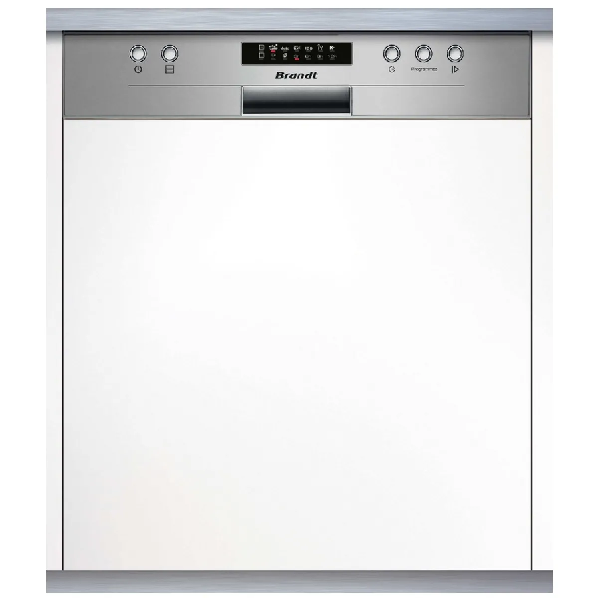 BRANDT Lave vaisselle intégrable 44 dB 14 couverts bandeau inox BDB424LX - vue 2