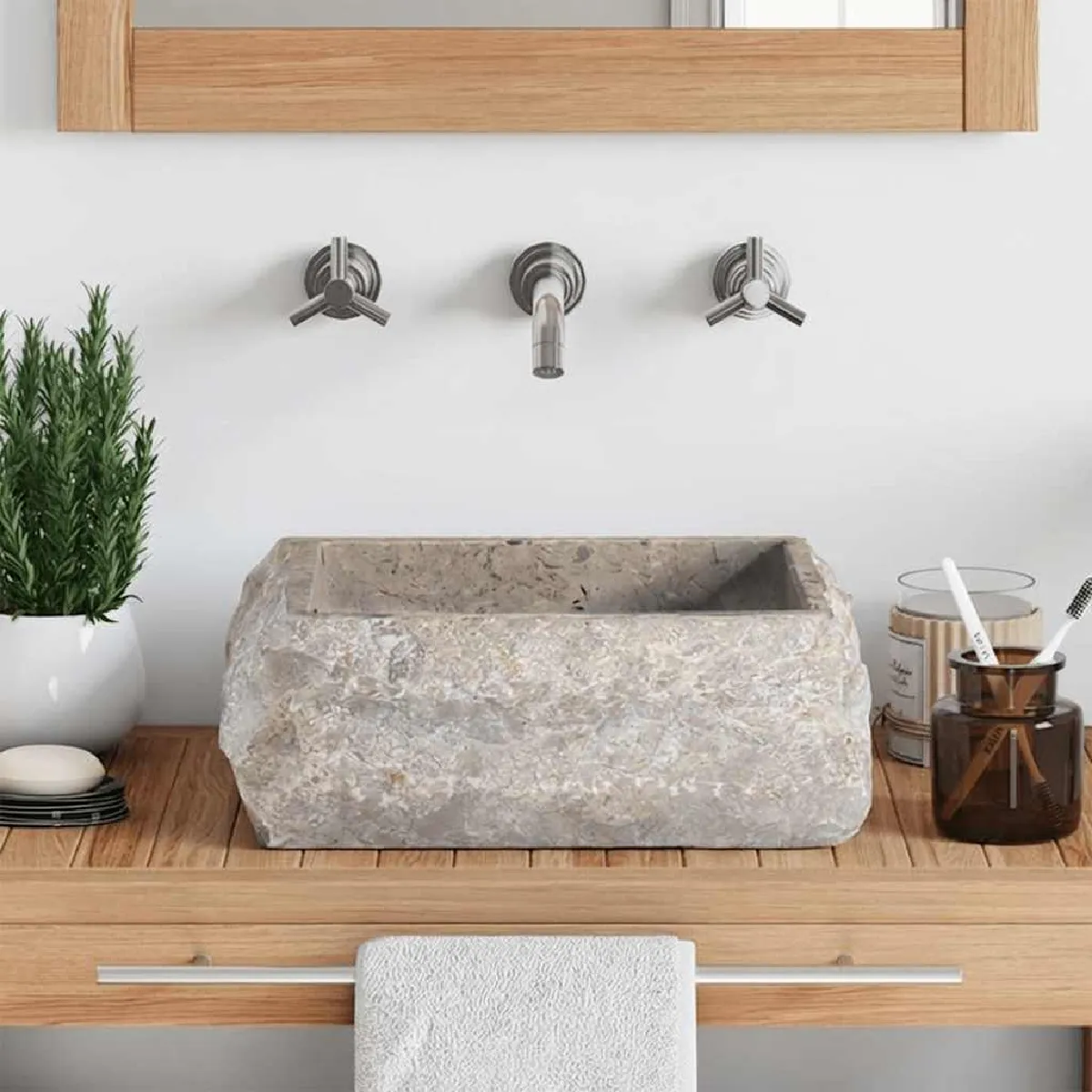 vidaXL Lavabo en - vue 3