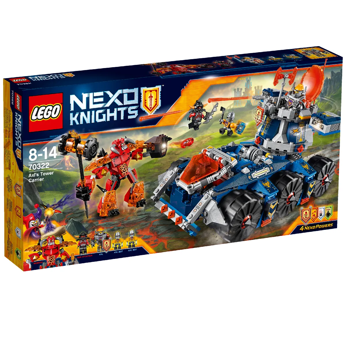 LEGO Le transporteur de tour d'Axl 70322