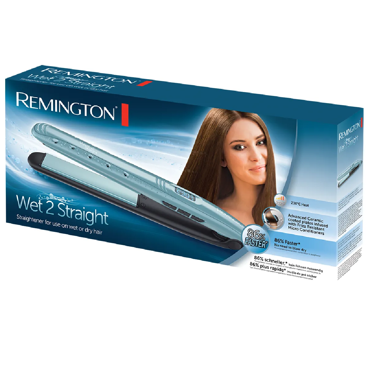 Remington Bleu Wet2straight S7300