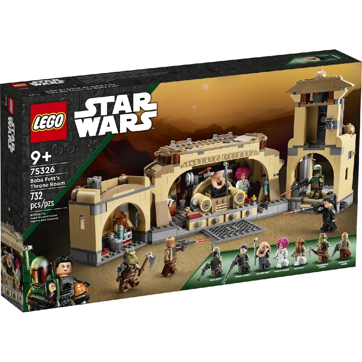 LEGO 75326 Star Wars La salle du trône de Boba Fett