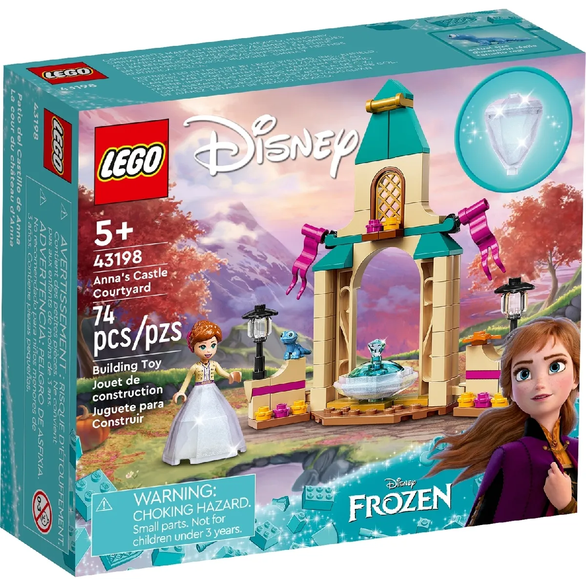 LEGO Disney 43198 La cour du château d'Anna