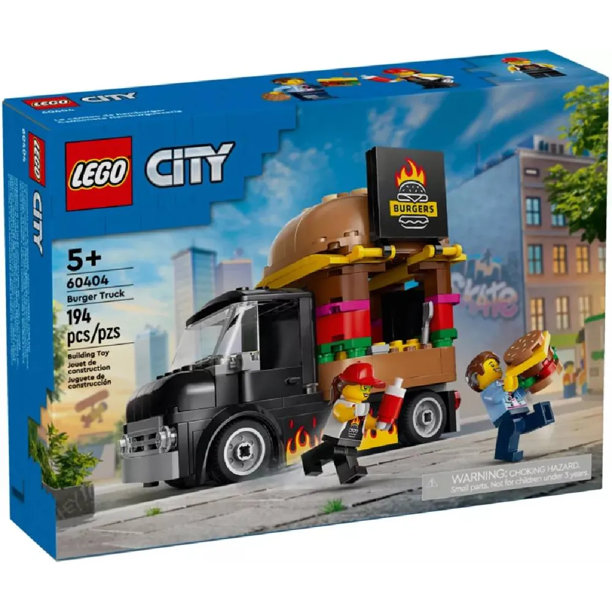 Lego City Le Food truck De Burgers 60404 Lego - vue 3