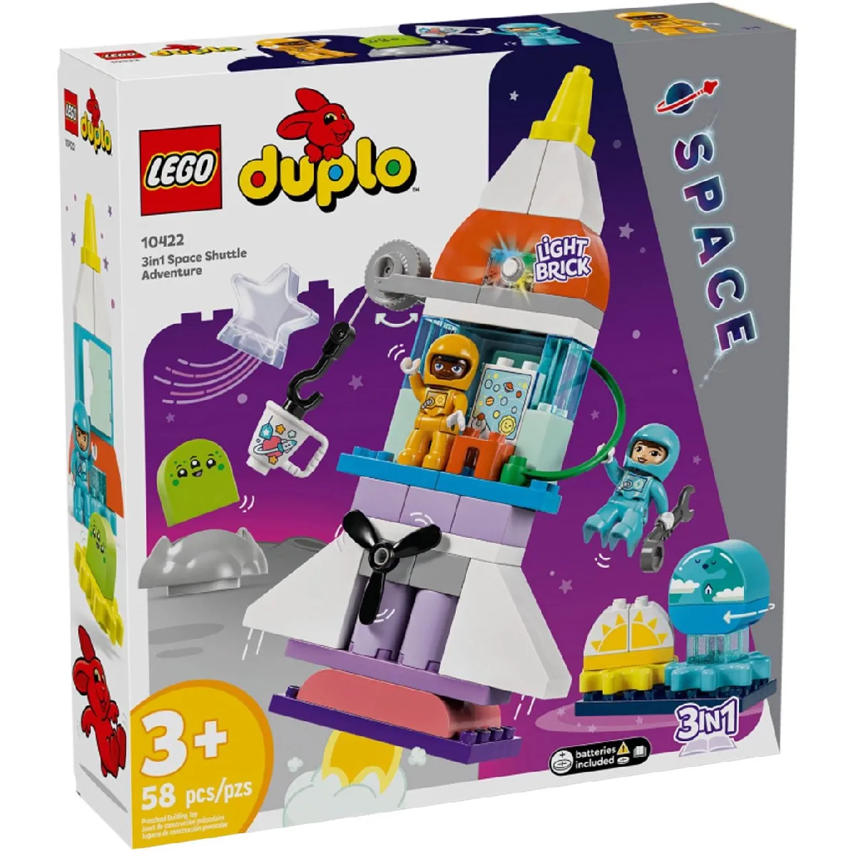 Lego Duplo Town 'aventure En Navette Spatiale 3 en 1 10422 Lego - vue 3