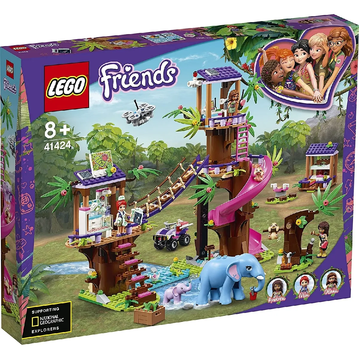 LEGO Friends 41424 Base dans la jungle