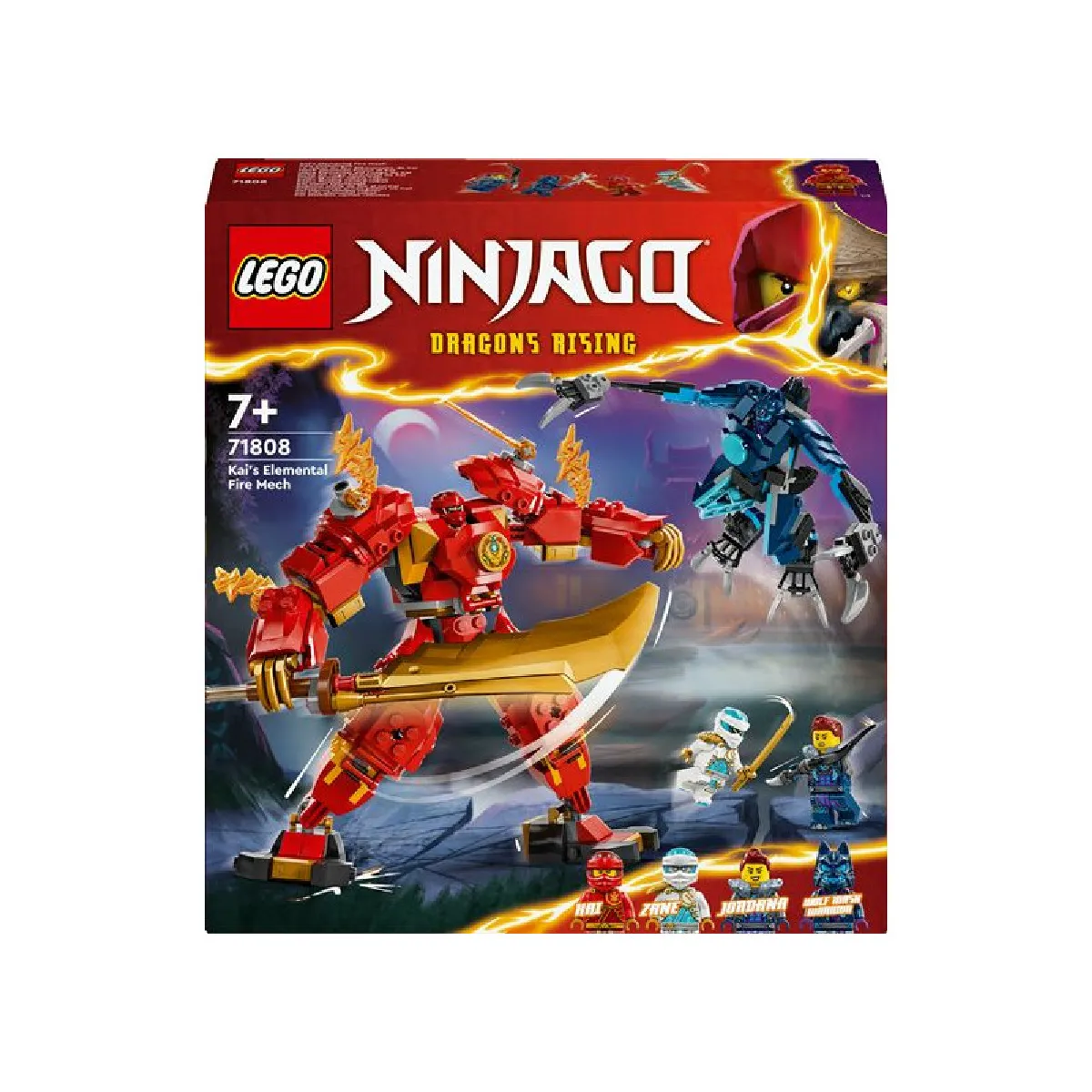 Lego Ninjago Le Robot Élémentaire Du Feu De Kai 71808 Lego La Boîte - vue 5