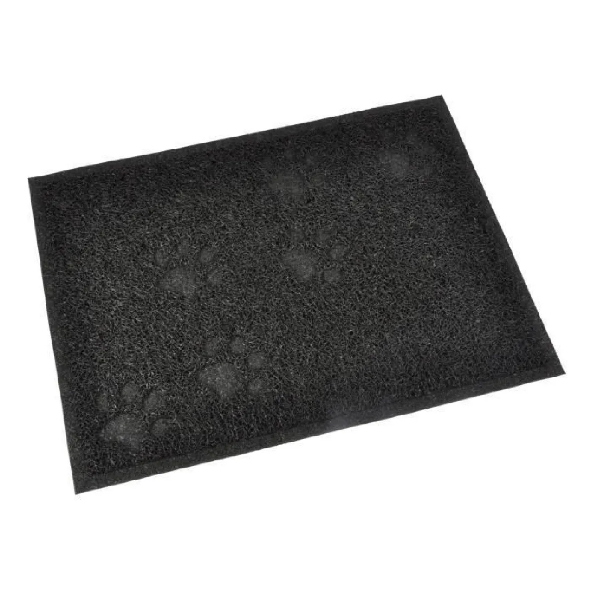 Meilleurs prix pour tapis de litiere pvc rectangle pour chat l30*40cm noir impressions pattes