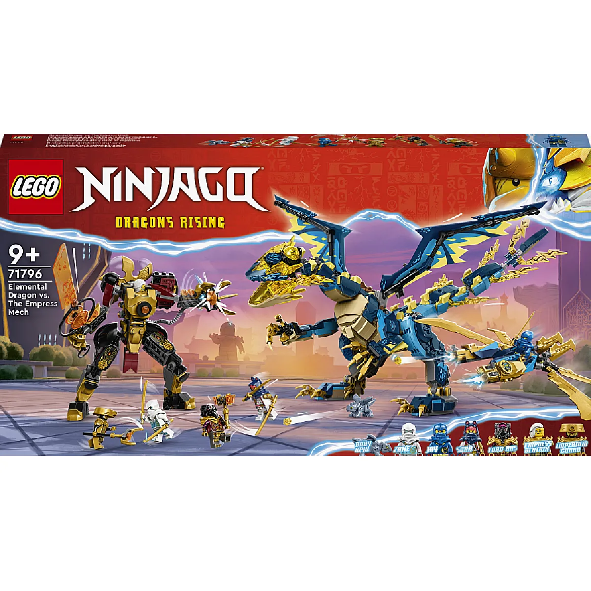 LEGO 71796 Ninjago Le dragon élémentaire vs le robot de 'impératrice