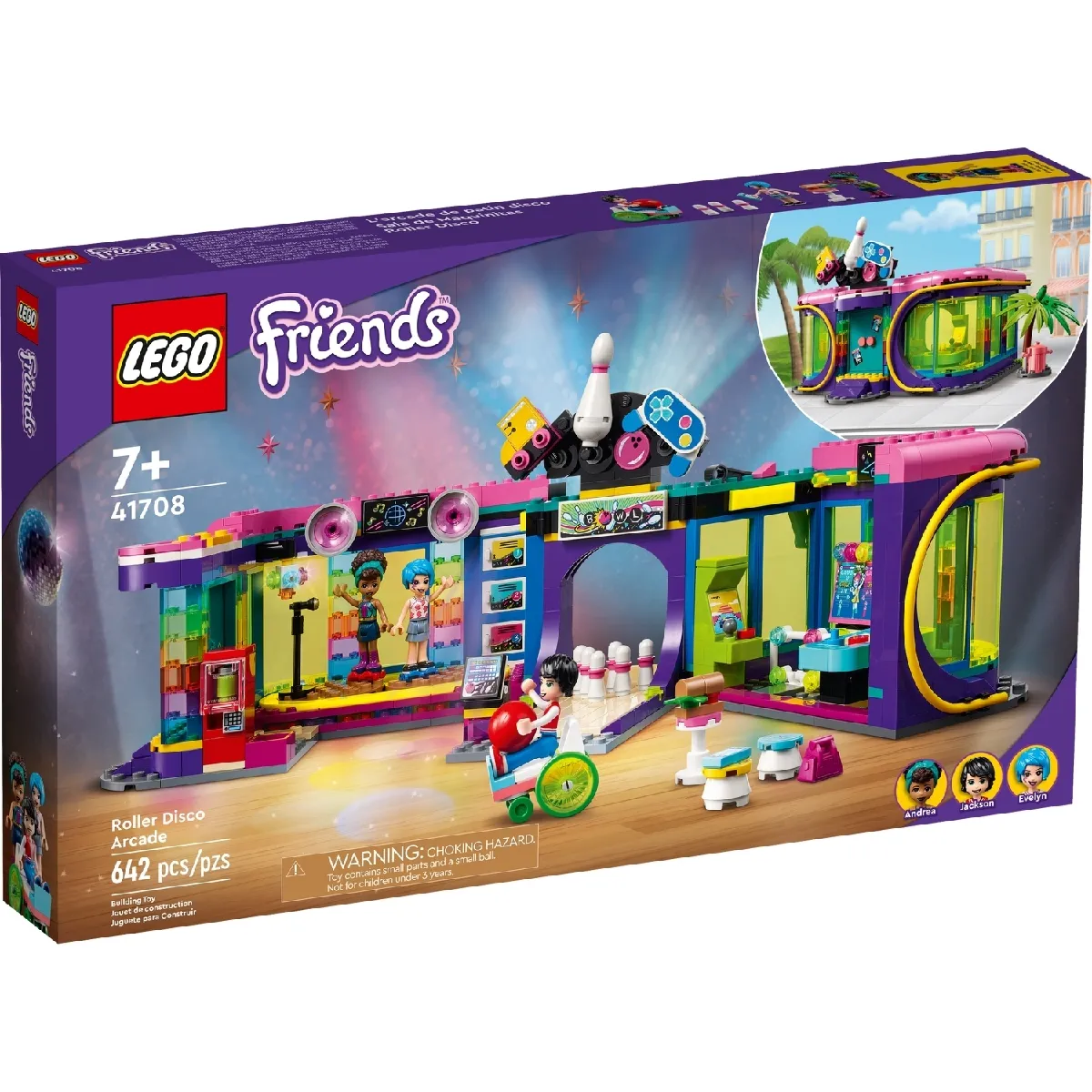 LEGO Friends La salle d'arcade roller disco 41708