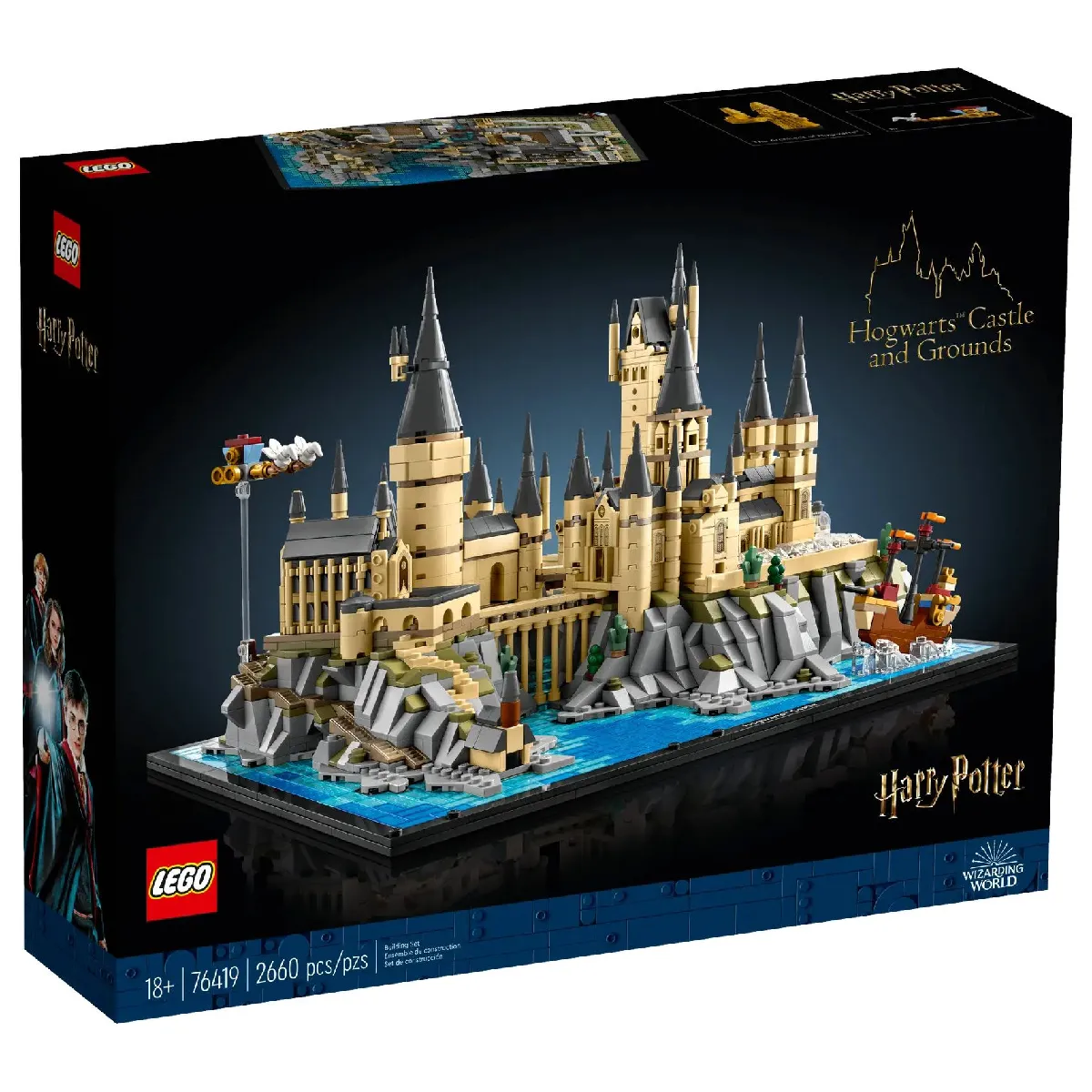 Lego Harry Potter Le Château Et Le Domaine De Poudlard 76419 Lego La Boîte