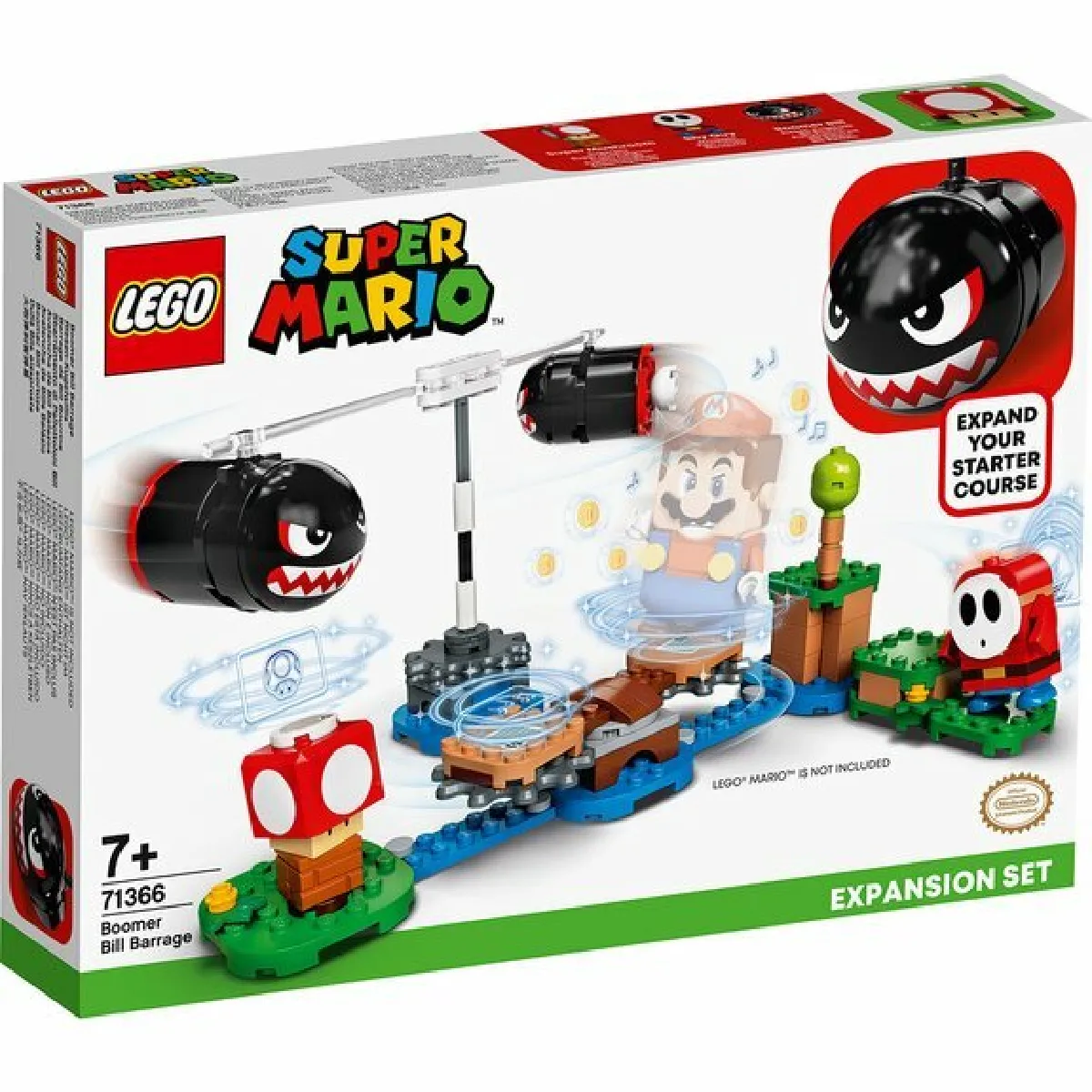 LEGO Super Mario 71366 Ensemble d'Extension Barrage de Bill Bourrins