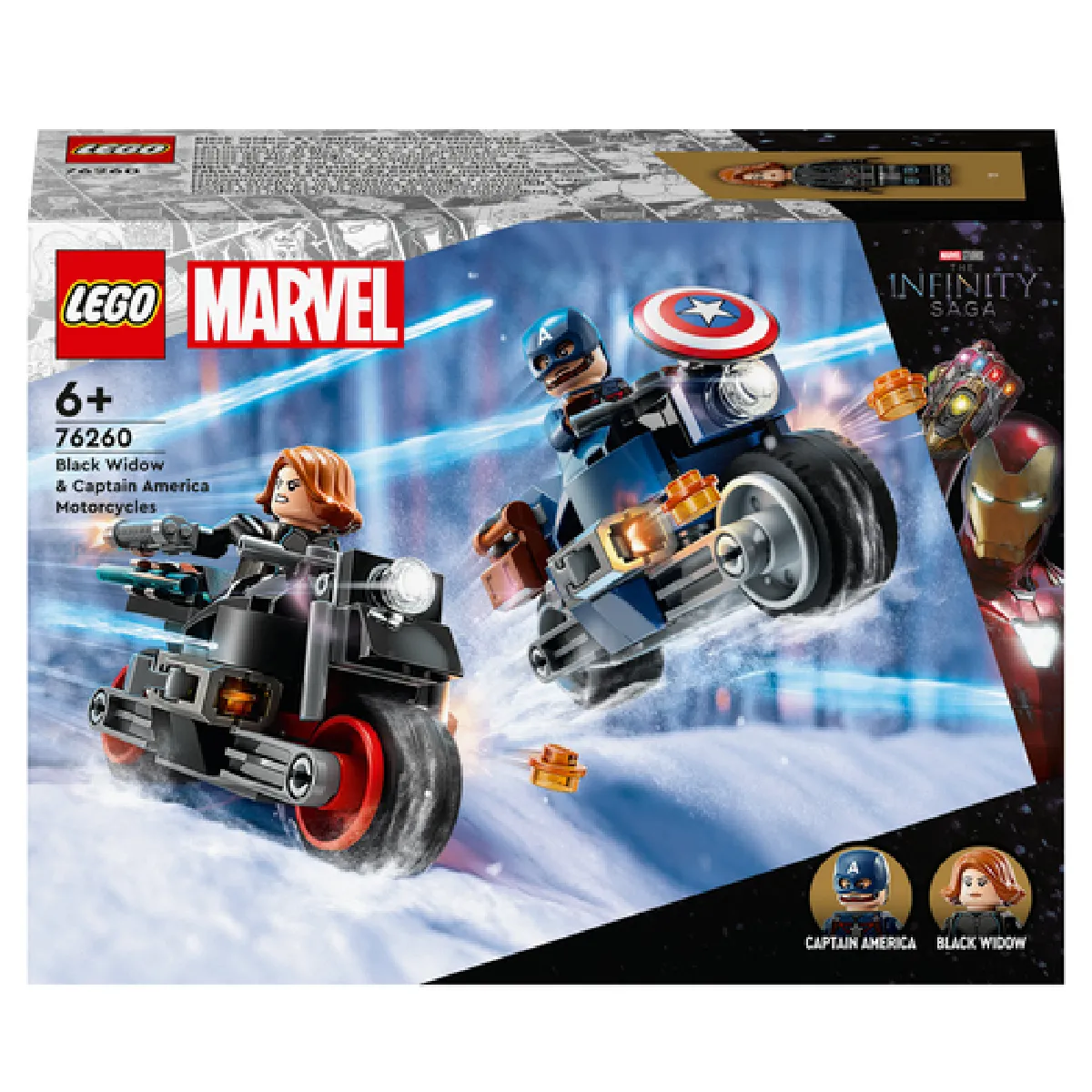 LEGO Marvel Motos Widow & Captain 76260