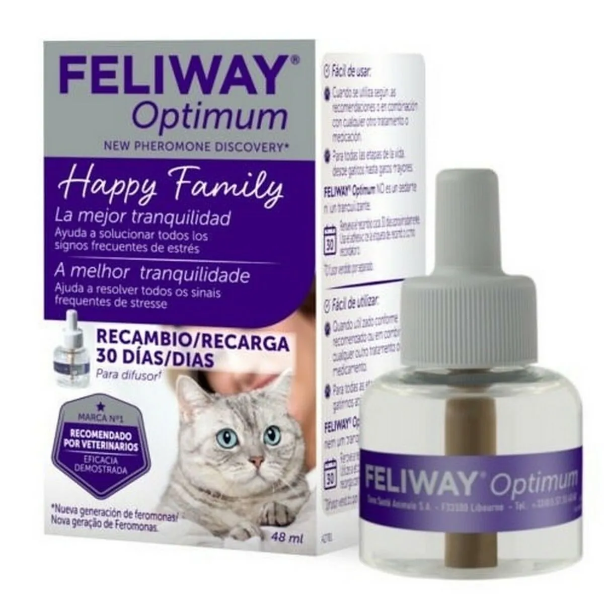Meilleurs prix pour Feliway Optimum Anti-Stress Pour Chats Recharge 48 Ml