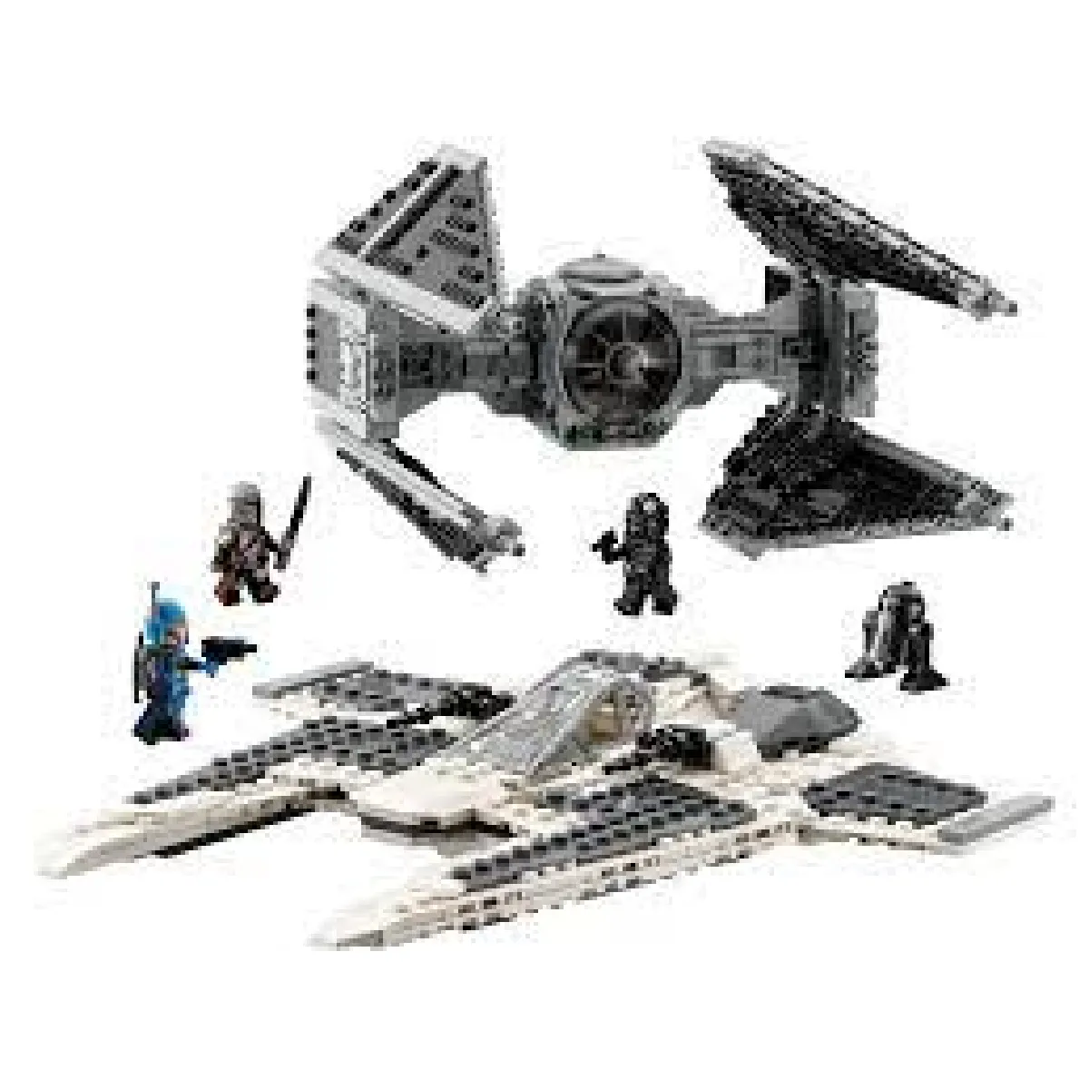 LEGO Star Wars 75348 Le chasseur Fang Mandalorien contre le TIE Interceptor