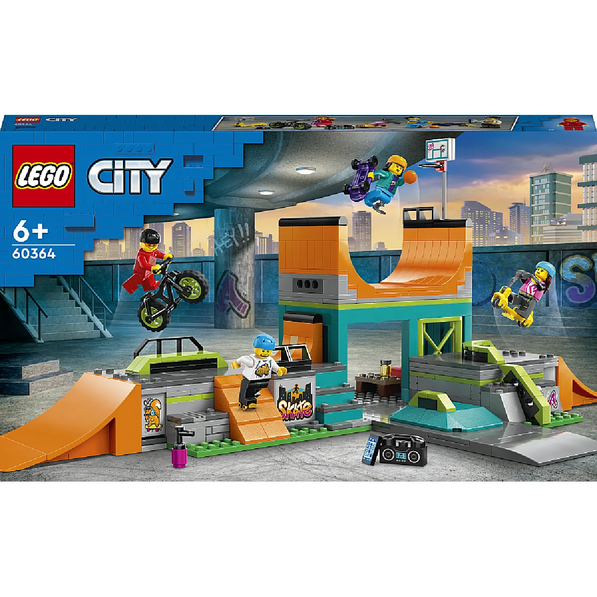LEGO City Le skatepark urbain 60364 - vue 1