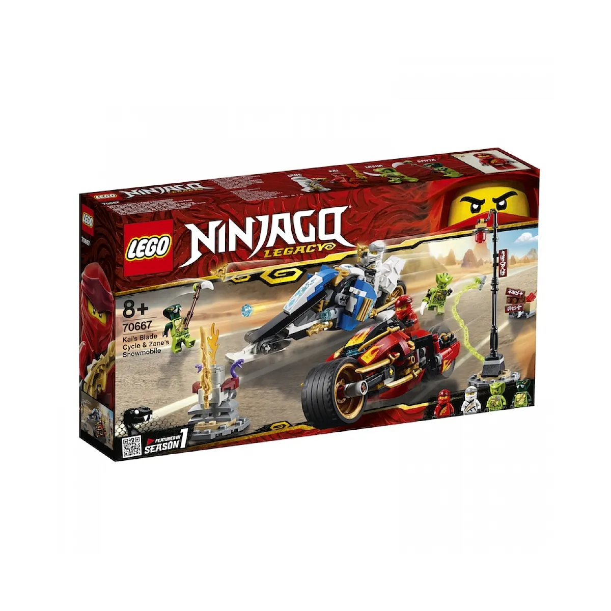 LEGO 70667 La moto de Kai et le scooter des neiges de Zane
