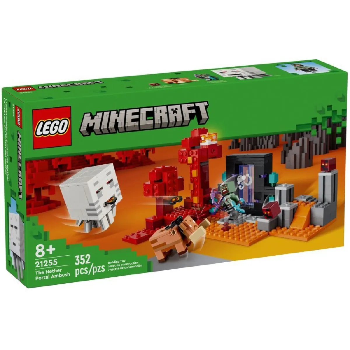 Lego Minecraft 'embuscade Au Portail Du Nether 21255 Lego - vue 2