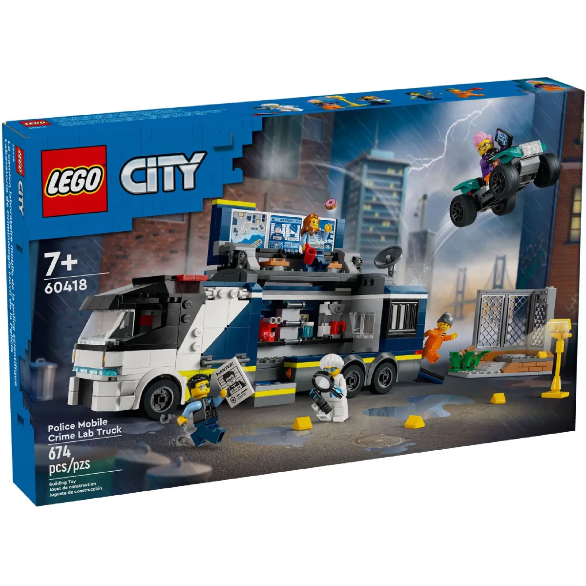 Lego City Le Laboratoire De Police Scientifique Mobile 60418 Lego - vue 2