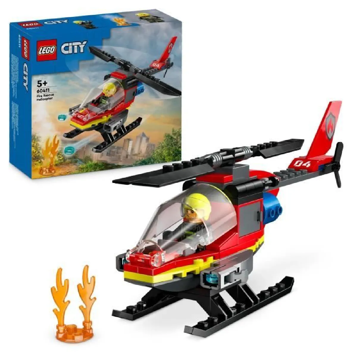 Lego City Lego® City 60411 L'hélicoptère De Secours Des Pompiers - Image 7