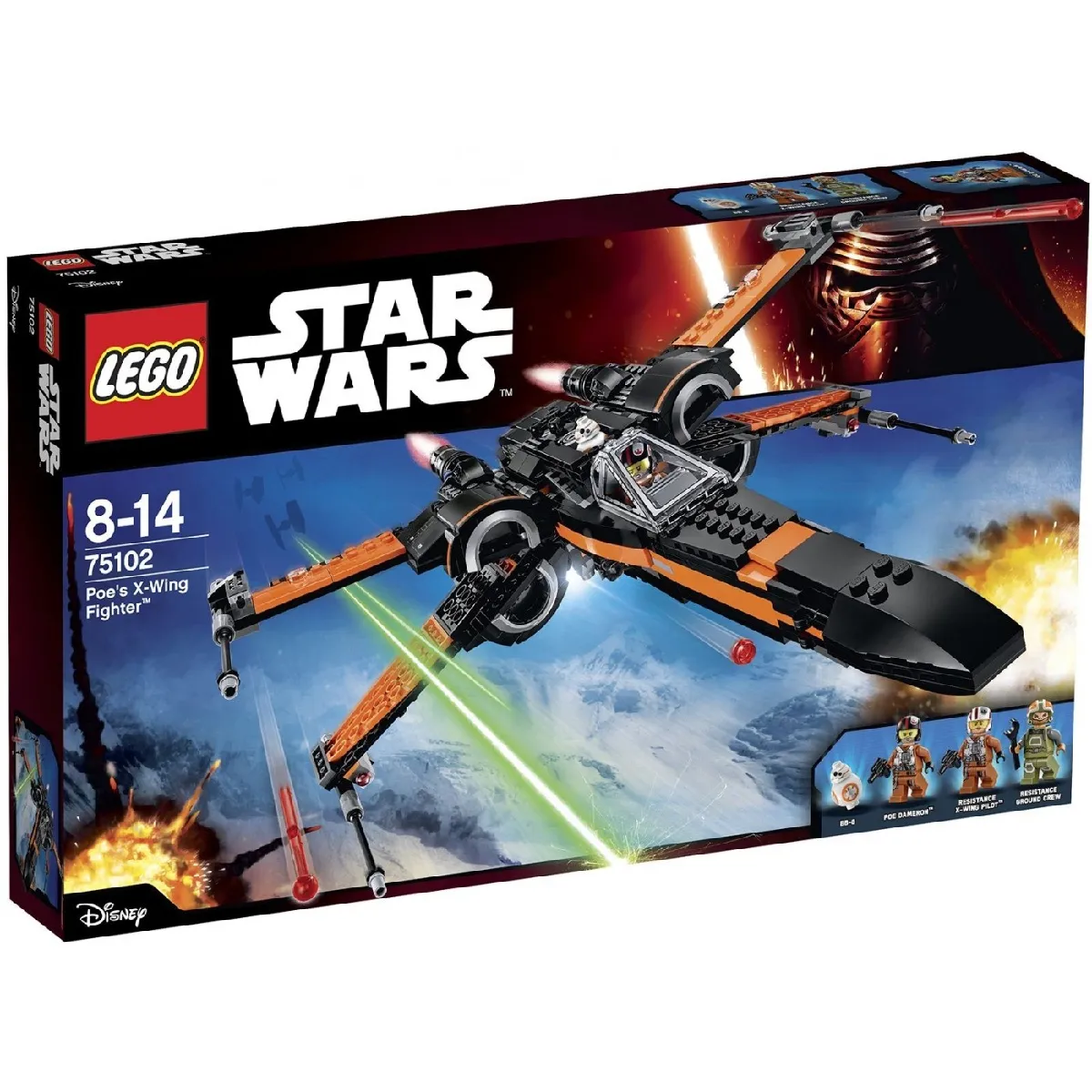 Star Wars X Wing Fighter de Poe 75102 - vue 9
