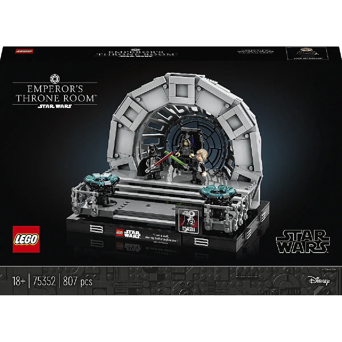 LEGO Star Wars 75352 Diorama de la salle du trône de l'Empereur