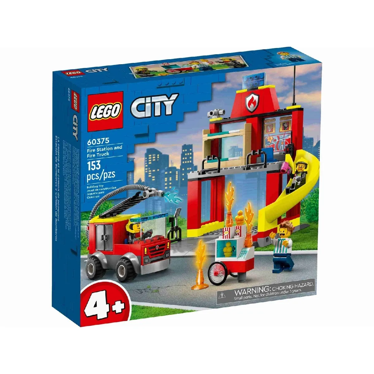 LEGO 60375 City La caserne et le camion des pompiers - vue 2