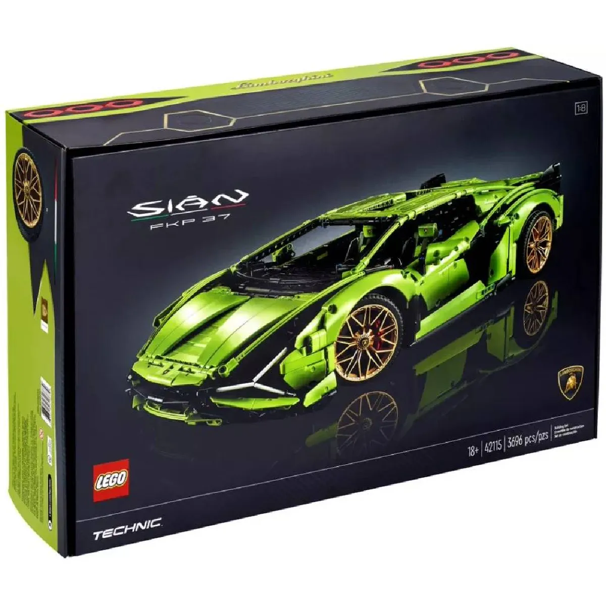 Lego Technic Lamborghini Sián Fkp 37 42115 Lego La Boîte - vue 2