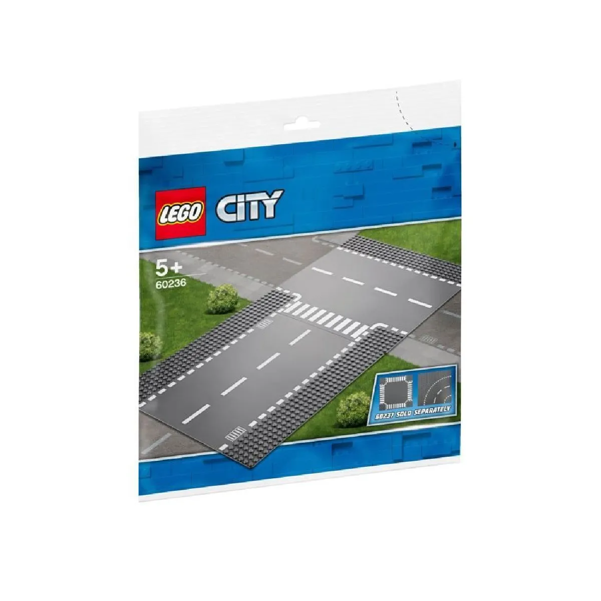 LEGO 60236 City Plaques Droite et Intersection
