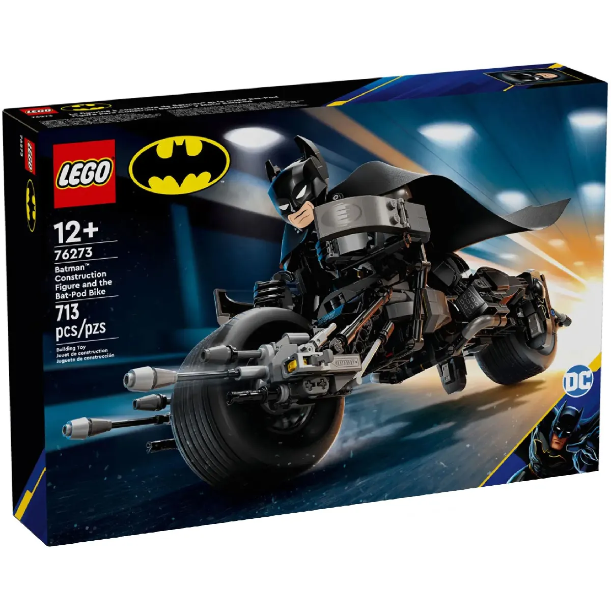 Lego Super Heroes La Figurine De Batman? À Construire Et La Moto Bat pod 76273 Lego La Boîte - vue 3