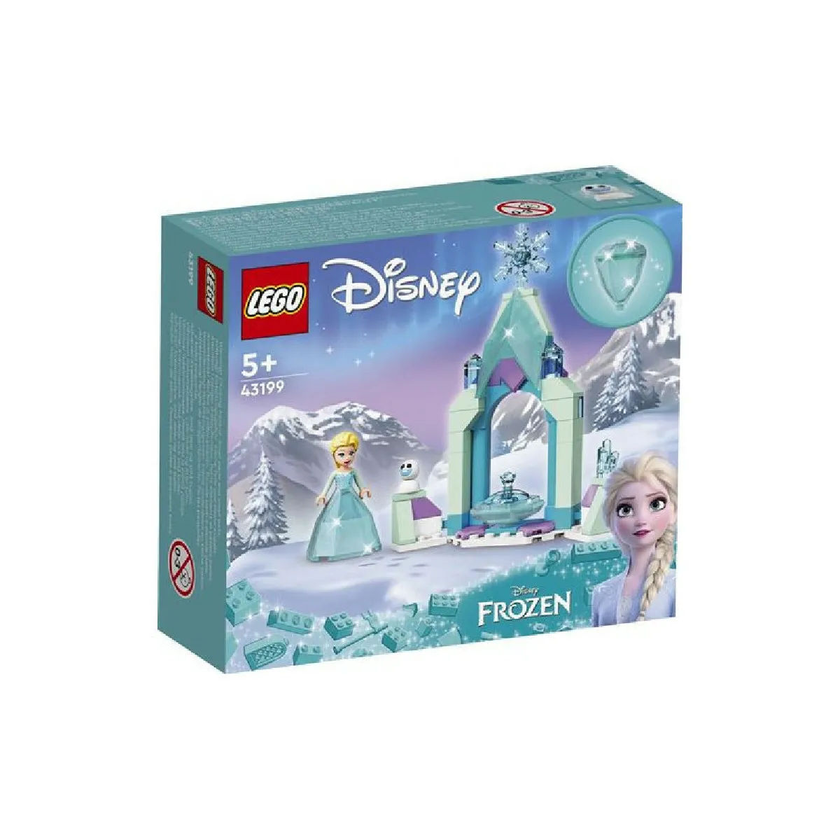 LEGO 43199 Disney La cour du château d'Elsa
