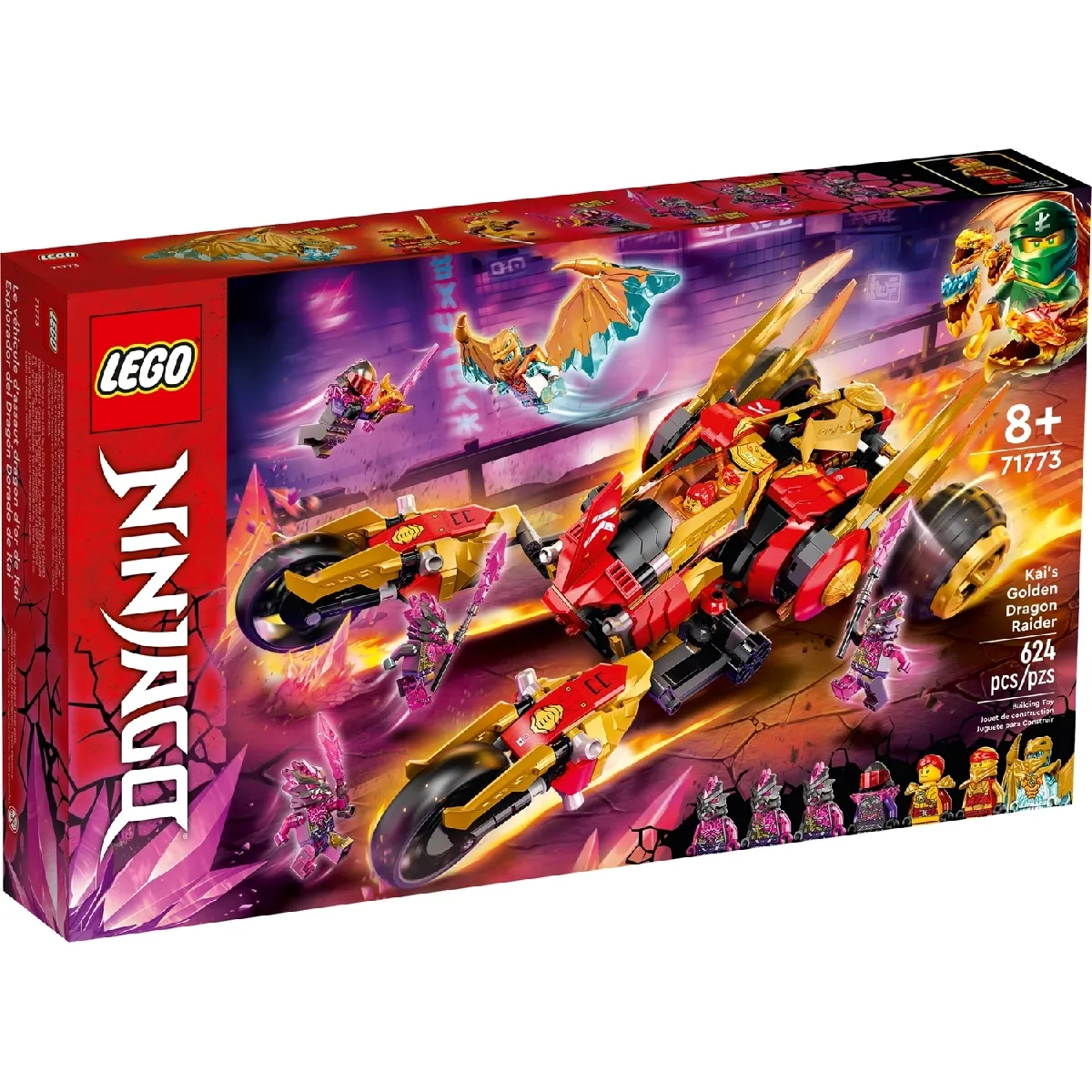 LEGO Ninjago 71773 Tout Terrain Dragon d'Or de Kai